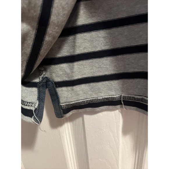 RM WILLIAMS Mens L Rugby Polo Striped Blue/Gray Collared Long Sleeve Jersey AUS - Picture 16 of 16